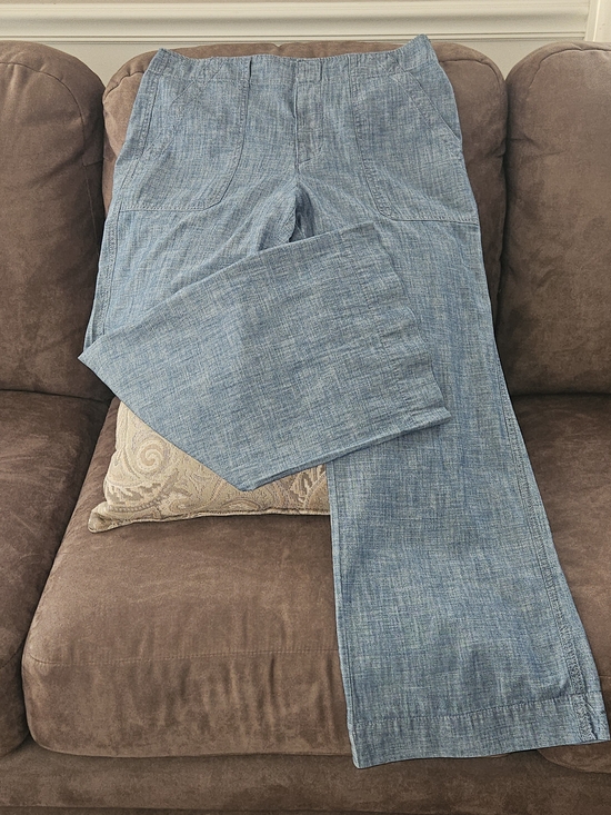 GAP Pants - GAP Light Blue Wide-Leg 100% Cotton Pants Sz 6